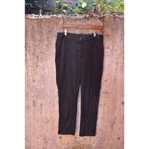 Massimo Dutti Charcoal Button-Front Trousers – Size L (EUR L / USA L / MEX 34)